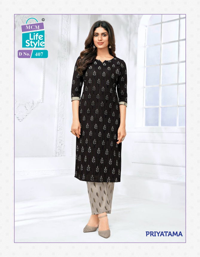 Priyatama Vol 4 By Mcm Kurti With Bottom Catalog
